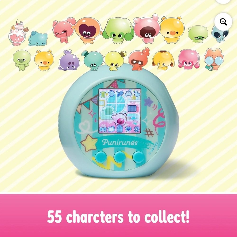 Punirunes Interactive Digital Pet Toy NEW Pink Virtual Pet - Picture 9 of 16
